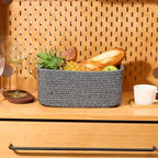 Small Storage Baskets for Organizing | Closet Organizer Bins | Shelf Toy Basket - Image 5
