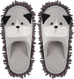 Cartoon Dog Mop Slippers Microfiber Clean Dusting Slippers Detachable Mopping by frjjthchy
