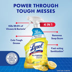Lysol All Purpose Cleaner Spray, Kitchen & Bathroom Cleaner, Lemon Breeze - Image 2