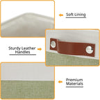 DULLEMELO Small Storage Basket, Fabric Collapsible Gift Storage Basket - Image 3
