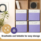 13 x 13 Inch Fine Linen Storage Bins - Image 7
