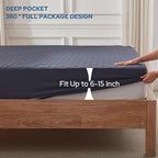 BEDLORE Waterproof Mattress Protector, Twin Size Noiseless Mattress Pad - Image 4