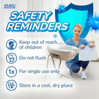 60 Packs Commode Liners With 60 Absorbent Pads, Leak-Proof Disposable Toilet - Image 9