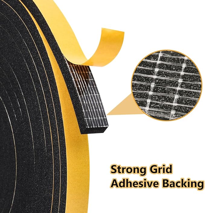 Weather Stripping Door Seal Strip, Strong Adhesive, Lightproof, Soundproof - Image 3