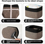 Storage Baskets for Shelves Organizing, Woven Cotton Rope Baskets for Storage - Image 7
