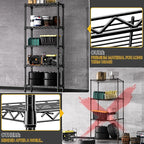 1250 lbs 5 Tier Shelf Metal Storage Shelves Wire Rack Closet Organizers - Image 6