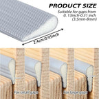 QDiShi 118" Wedge-Shape Weather Stripping Door Seal Weatherproof Foam Seals - Image 4