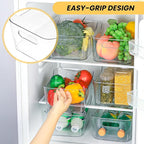 Clear Plastic Storage Bins, Refrigerator, Organizer Bins - Image 3
