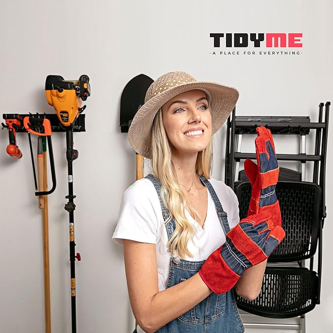 Garage Wall Organizer | 80" Heavy-Duty Tool Storage Rack | Adjustable - Image 5