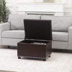 Joveco Leather Storage Ottoman - Image 2