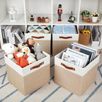 HNZIGE Fabric Baskets for Organizing 13x13 Storage Cubes, Cloth Storage Bins - Image 4