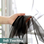 Chyhomenyc Black Sheer Scarf Valances - Image 5