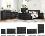6 Drawer Dresser for Bedroom, Rustic Farmhouse Dresser - Image 7