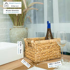 Small Wicker Baskets for Organizing Bathroom, Hyacinth Baskets for Storage - Image 2