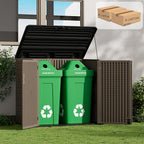ZZM Large Outdoor Storage Shed, 48 Cu Ft Resin Versatile Storage Cabinet - Image 6