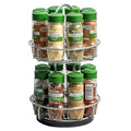 McCormick Gourmet Two Tier Chrome 16 Piece Organic Spice Rack Organizer by McCormickGourmet