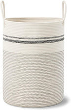 VIPOSCO Large Laundry Hamper, Tall Woven Rope Storage Basket - Image 8