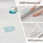 BEDLORE Waterproof Twin XL Mattress Protector, Noiseless Mattress Cover - Image 4