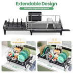 Expandable Dish Drying Rack, Foldable Dish Rack - Image 2