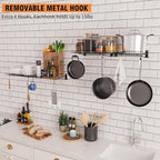 2 Pack Foldable Wall Shelf, Wall Mounted Garage Storage Shelves, Heavy Duty - Image 6