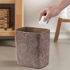 Polytree Boho Flowers Bathroom Trash Can 1.8 Gallon Small Kitchen Garbage Can - Image 7
