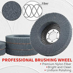 10Pcs 320 & 600 Grit Scour Flap Disc 4 1/2 Inch Angle Grinder Attachment - Image 6