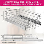 HOLDN’ STORAGE Heavy-Duty Premium Collection Pull Out Cabinet Organizer - Image 3