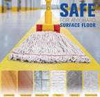 Matthew Cleaning Commercial Mop Head Replacement, 5 Inch Wide Headband - Image 5