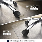 Azadx Chair Mat for Carpet 60"x 48" Large Chair Mat for Carpeted Floors - Image 2