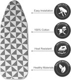 Ironing Board Cover with Two 5MM Thick Feltpads, Fits Standard Ironing Boards - Image 3