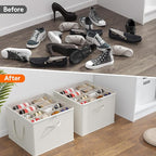 Lifewit Shoe Storage Organizer for Closet Fits 12-16 Pairs, Fabric Large Shoe - Image 7