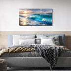 GUGIKA Ocean Wall Art for Living Room, Size 40x20 Inches - Image 4