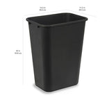 Amazon Basics Trash Can, Rectangular Commercial Office Wastebasket, 10 Gallon - Image 3