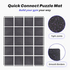 AIRHOP 0.56in Thick 96 Sq Ft Exercise Equipment Mats, 24 Tiles Upgraded Rubber - Image 5