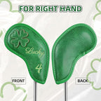 Golf Headcovers Golf Club Head Covers Four Leaf Clover Good Luck Charm - Image 5