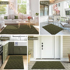 hicorfe Front Door Mat Outside Entrance, Stain and Fade Resistant, Non Slip - Image 2