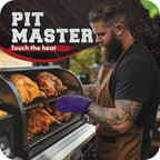 KITCHEN PERFECTION Silicone Smoker Oven Gloves -Extreme Heat Resistant BBQ - Image 3