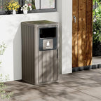 Outdoor Trash Can Waterproof Resin Garbage Can - Image 3