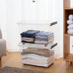 Citylife 54 QT Clear Plastic Storage Bins - Image 4