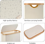 Slim Laundry Basket, Tall laundry Hamper - Image 2