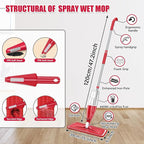 Spray Wet Mops for Hardwood Floor Cleaning: EXEGO Microfiber Dry Dust Spray Mop - Image 2