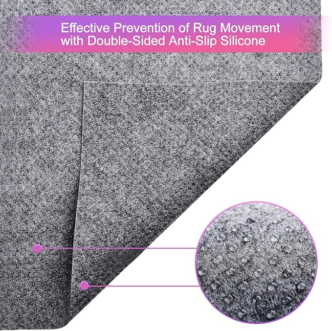 Non Slip Mattress Gripper and Area Rug Felt Pad, Keeps Mattress and Rug in Place - Image 2