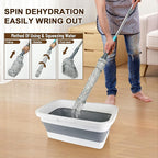 Self Wringing Mop with Bucket- Easy Squeeze Twist Mop with 52.5 Inch Long Handle - Image 6