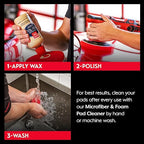 Griot's Garage 6.5” Red Foam Waxing Pads - Image 4