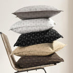 Pillow Covers 26x26 Set of 2 Soft Polyester Textured Pillow Covers - Image 4