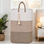 Woven Laundry Basket for Clothes, 100 L Large Rectangle Laundry Hampers - Image 4