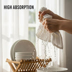 WHITEWRAP Flour Sack Towels 100% Cotton Dish Towel Reusable Baking Cloth - Image 4