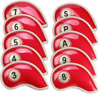 HISTAR 10pcs Crystal Pu Leather Golf Iron Head Covers Set Iron Club Headcover - Image 2