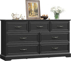 7 Drawer Dresser for Bedroom, Rustic Farmhouse Dresser - Image 8