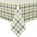 Classic Gingham Buffalo Tablecloth Fabric by Essifunia